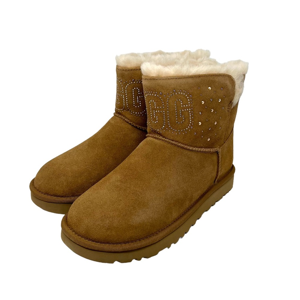 UGG Womens Classic Gem Mini Boot Chestnut Brown